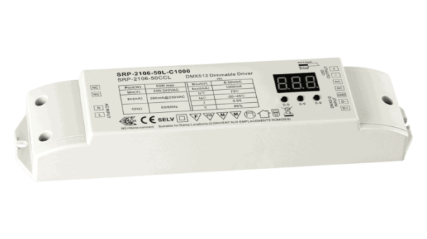 LED Converter SRP 50W 1000mA DMX