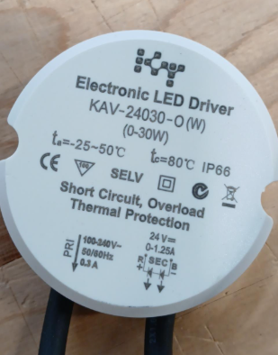 LED Converter KAV 30W 24V IP67